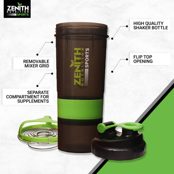 Zenith Sports Protein Shaker Bottle, BPA Free