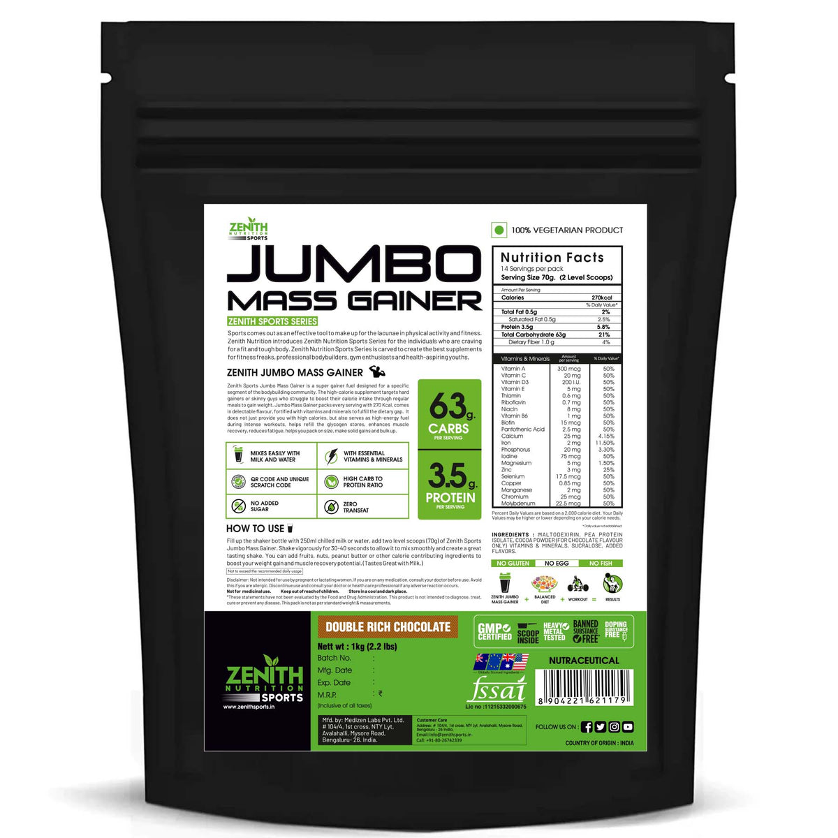 mass gainer jumbo