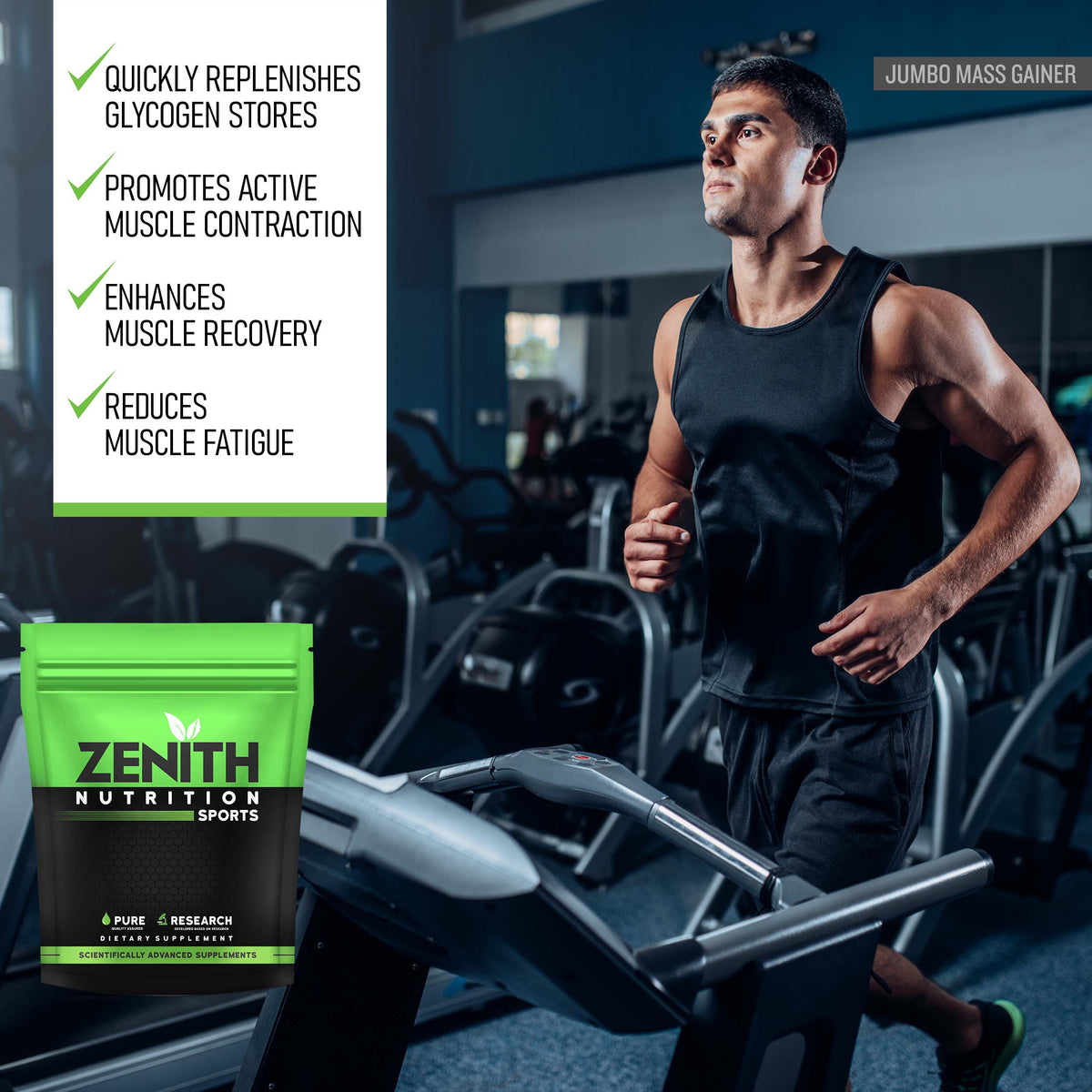 Jumbo Mass Gainer 1.5kg — 1,250 Calories &amp; 50g Protein per Serving (FSSAI Lab-Tested India)