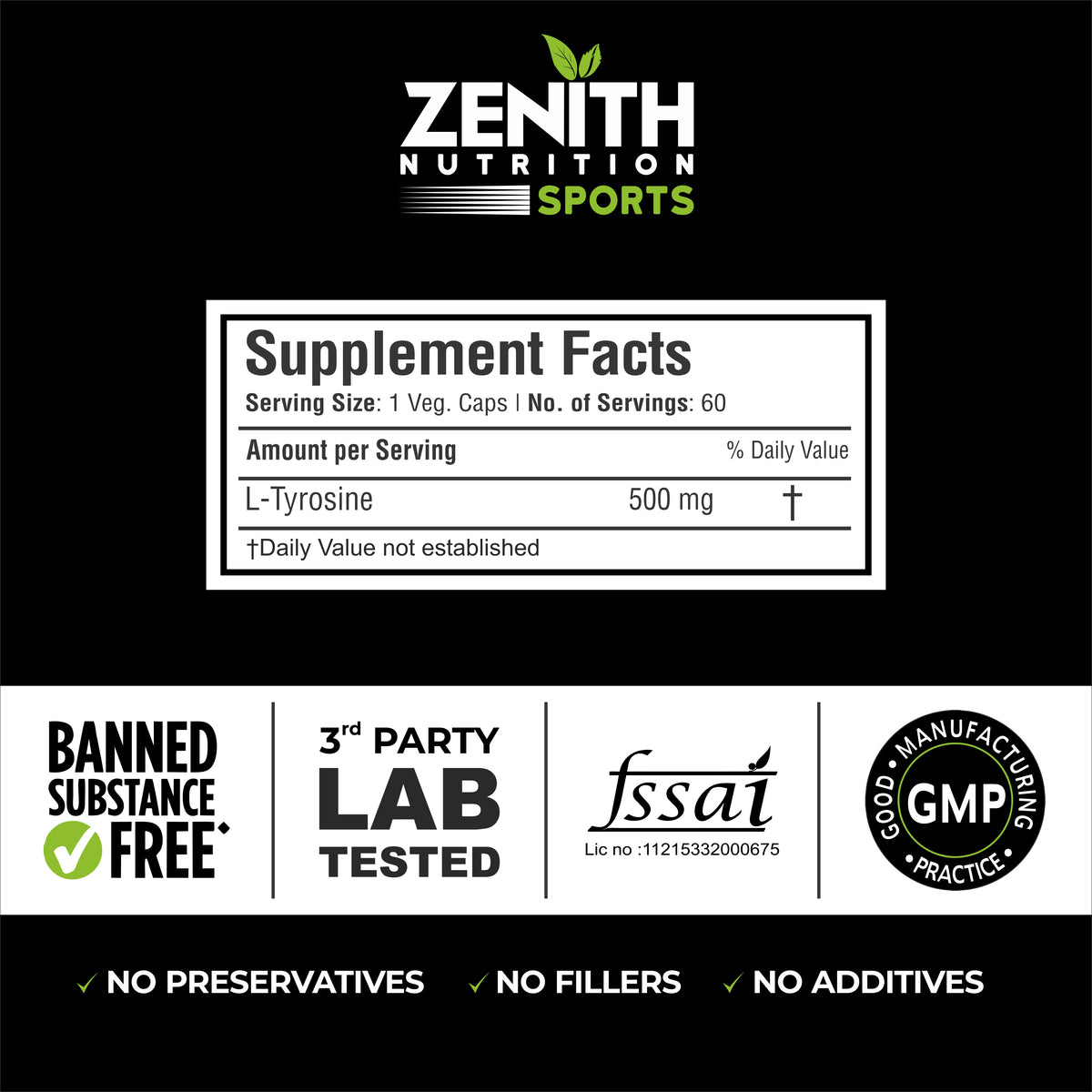 tyrosine supplement facts