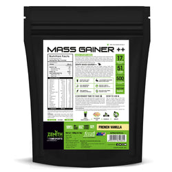 Zenith Sports Mass Gainer++ with Enzyme blend - French Vanilla Flavour