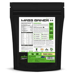 Zenith Sports Mass Gainer++ with Enzyme blend - French Vanilla Flavour