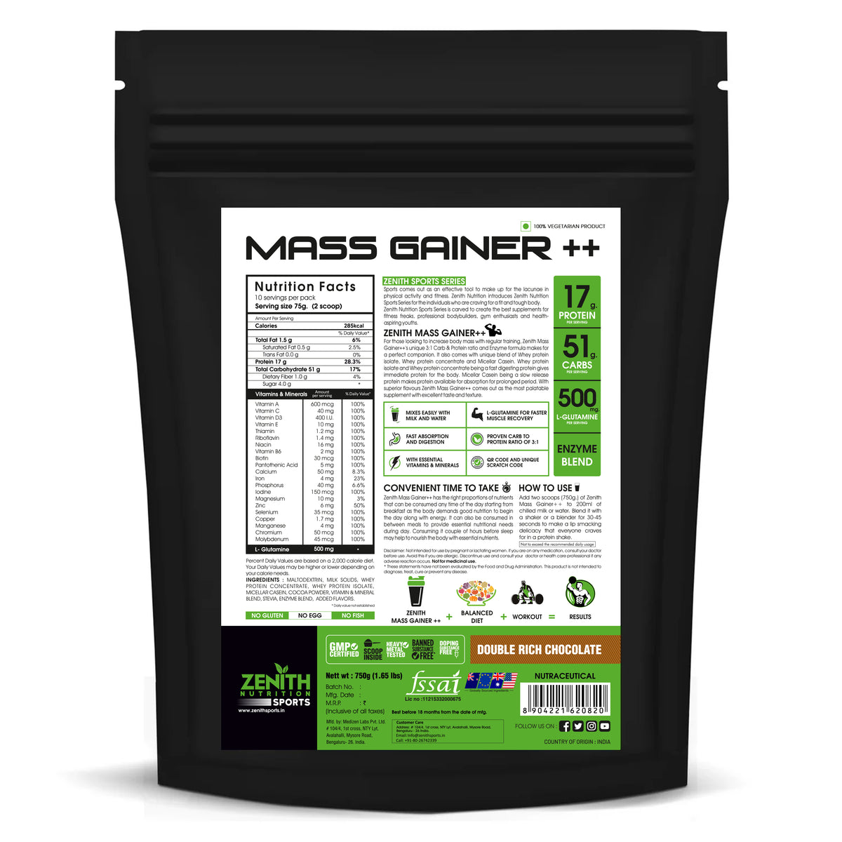 mass gainer drc